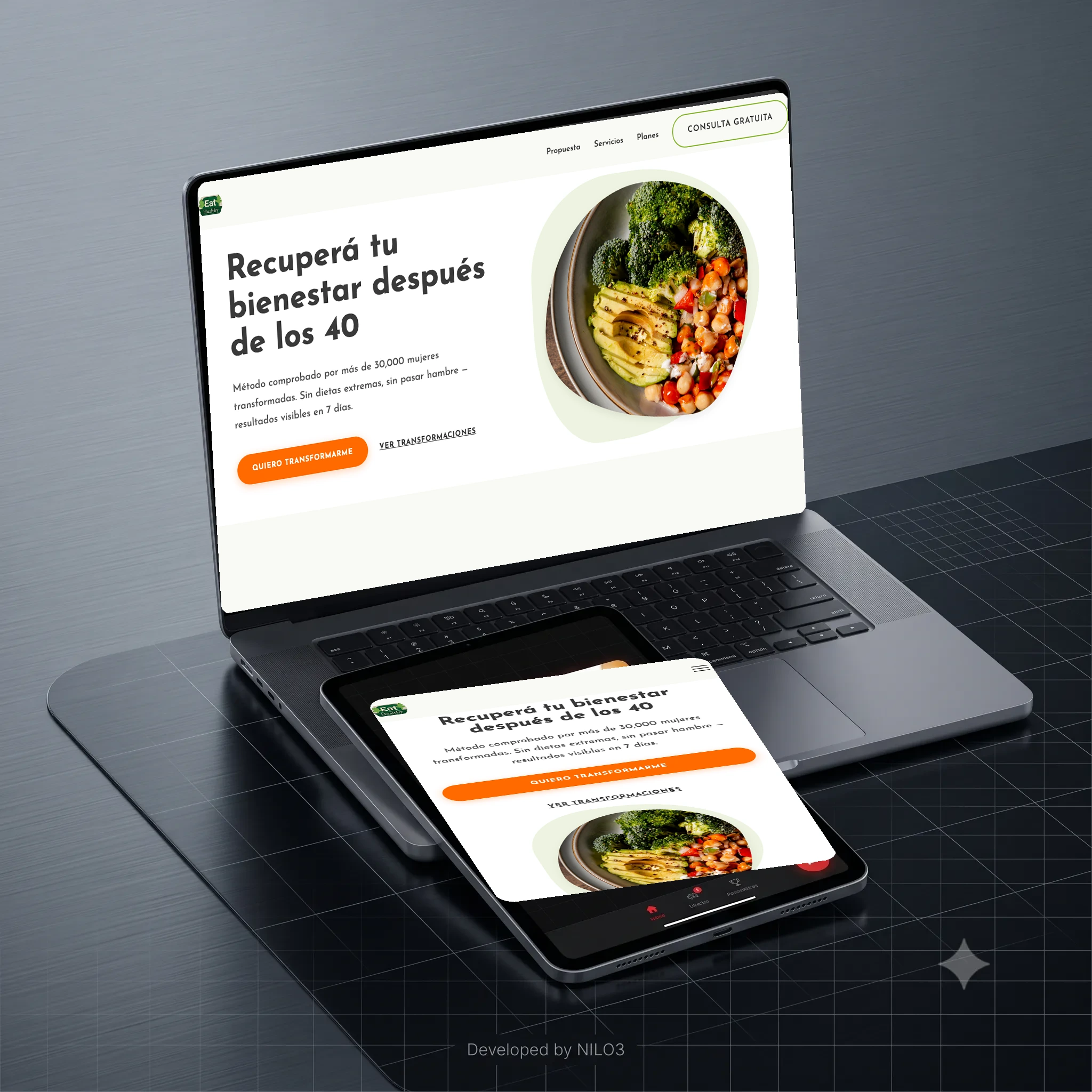 Integral Nutrition +40 — Health & Nutrition Landing | Nilotech