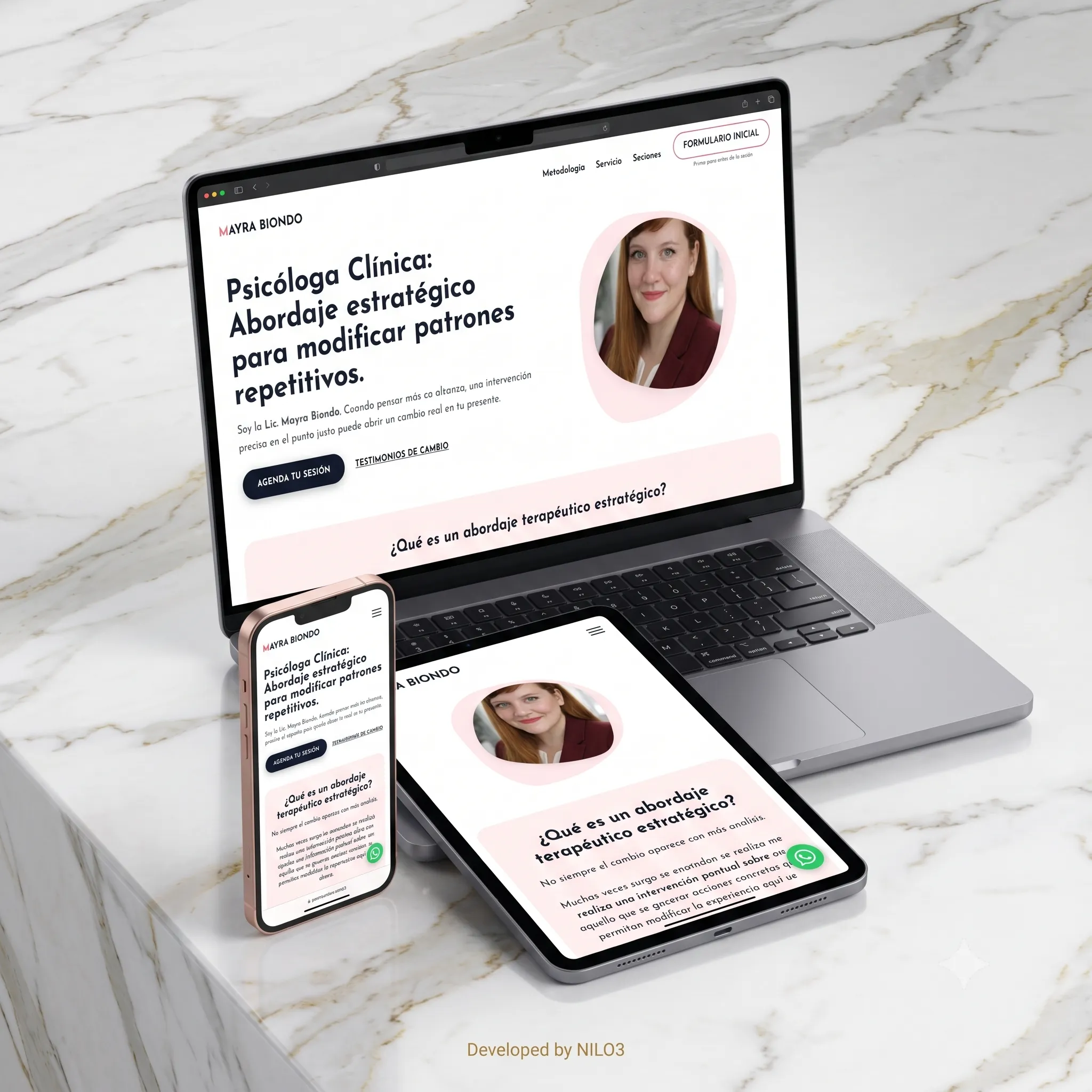 Lic. Mayra Biondo — Psychologist — Clinical Landing Page | Nilotech